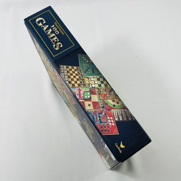 Cardinal Traditions 100 Game Gameboard Double Sided Chess Checker Family Holiday - Picture 11 of 12